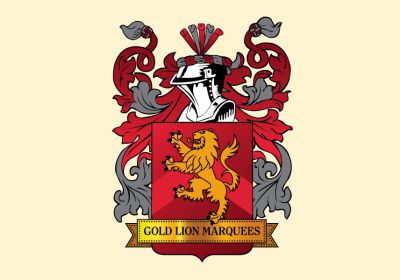 Gold Lion Marquees Logo Design