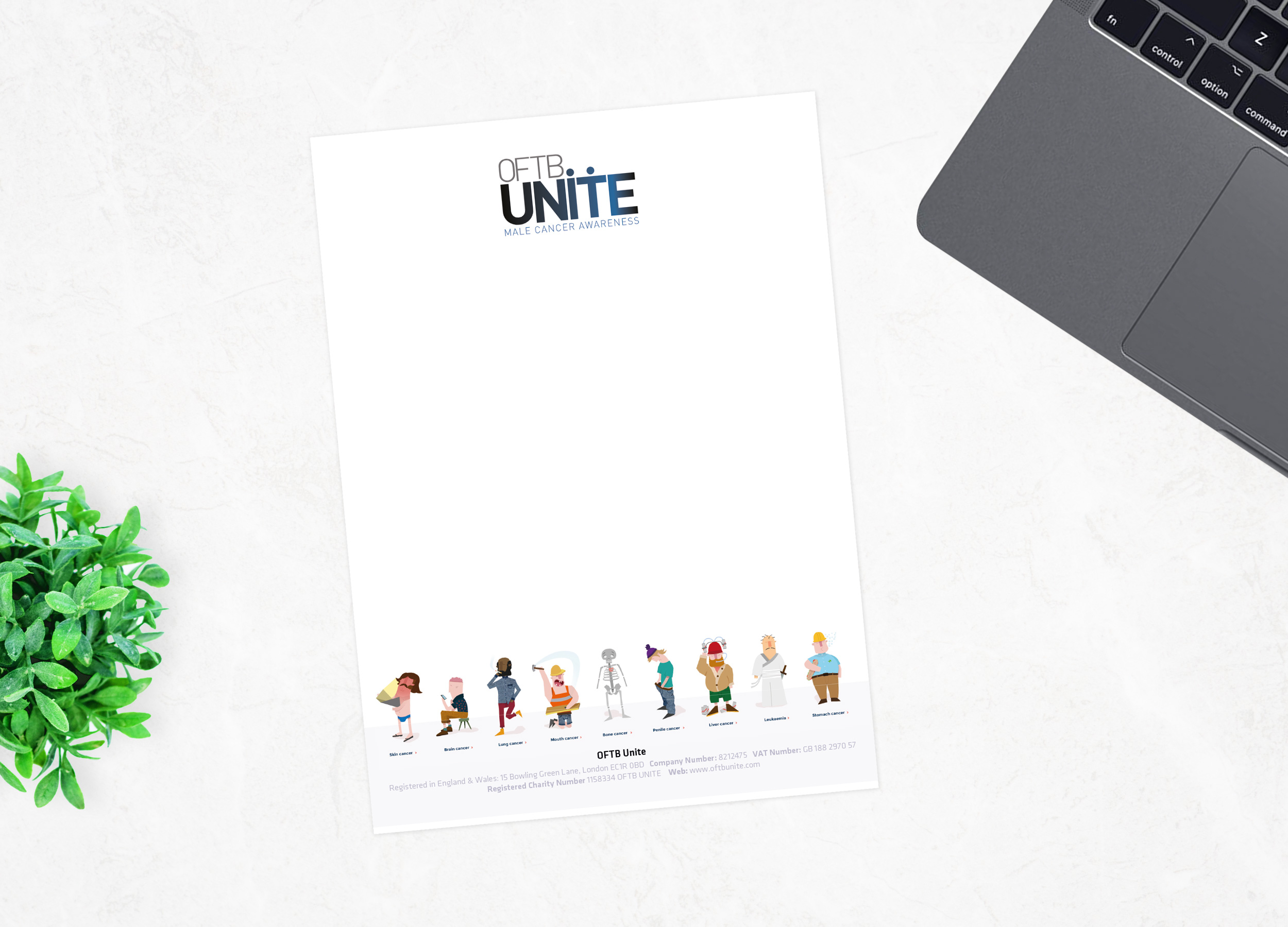 OFTB Unite Letterhead and branding