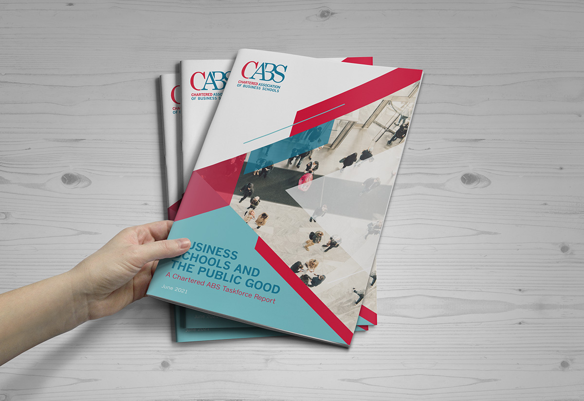 Chartered ABS Business Schools and the Public Good Brochure Design 2021