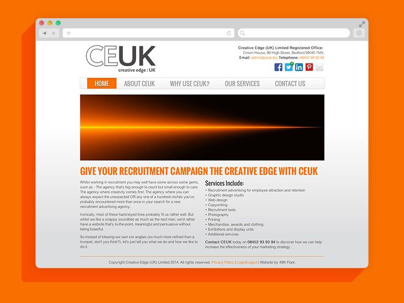 CEUK Website Design
