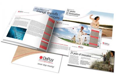 DePuy product launch interactive PDF