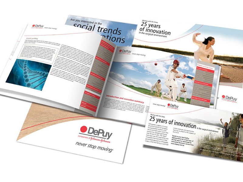 DePuy product launch interactive PDF