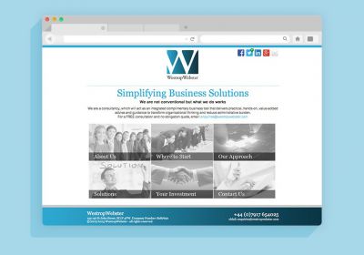 Westrop Webster Website Design